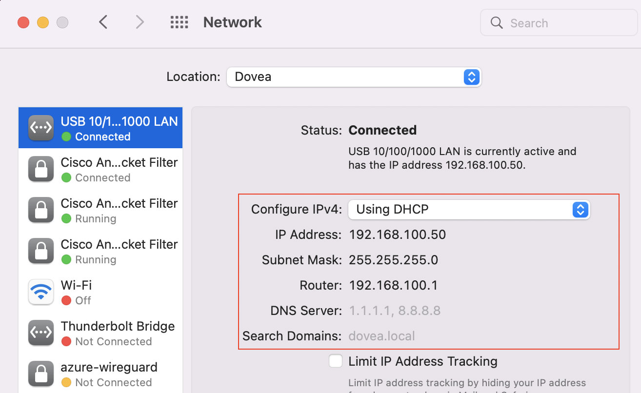 dhcp client